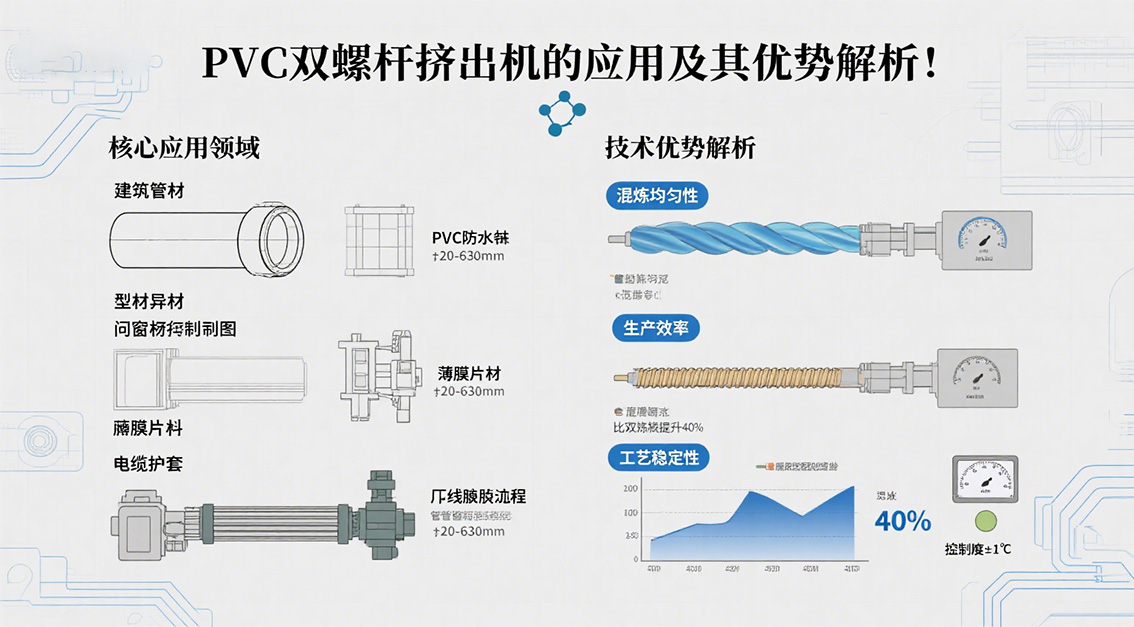 PVC 雙螺桿擠出機(jī)的應(yīng)用及其優(yōu)勢解析20250908.jpg
