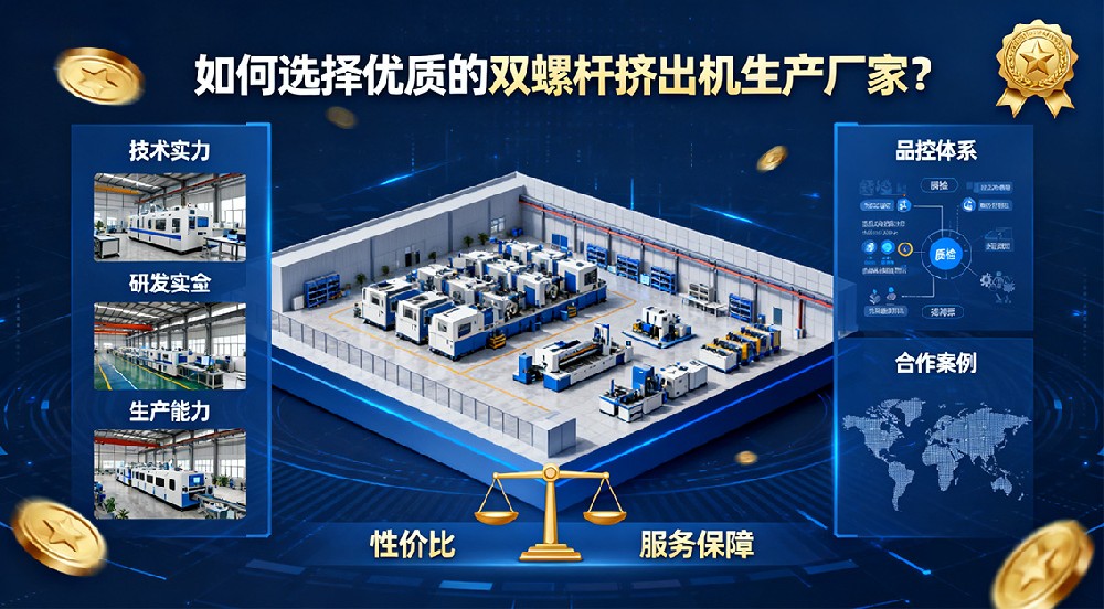 如何選擇優(yōu)質(zhì)的雙螺桿擠出機(jī)生產(chǎn)廠家？